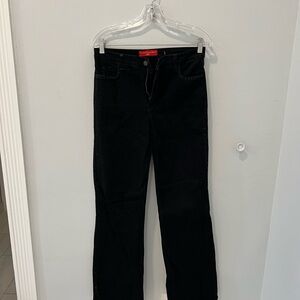 NYDJ Tummy Tuck Black Embellish Studded Straight Leg Jeans